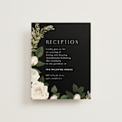 "Rose Garden" - Reception Cards in Porcelain by Susan Moyal - Front