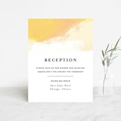 "Upper Block" - Reception Cards in Daisy by Lea Velasquez - Front