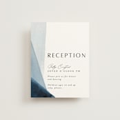 "Trio" - Reception Cards in Ocean by Erin L. Wilson - Front