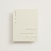 "Spring Dash" - Reception Cards in Pewter by Grace Kreinbrink - Front