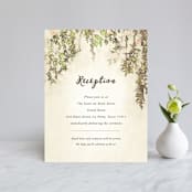 "English Countryside" - Reception Cards in Moss by Design Lotus - Front
