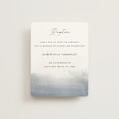 "Romantic Watercolor" - Reception Cards in Mist by Sparkvites - Front