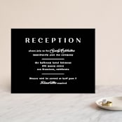 "Photographed" - Reception Cards in Ecru by Creo Study - Front