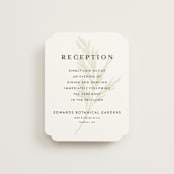 "Enchanted Greenery" - Reception Cards in Frost by Susan Moyal - Front