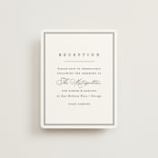 "Overlapping" - Reception Cards in Noir by Amy Kross - Front