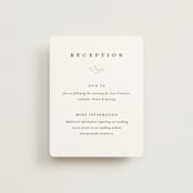 "Abundant Wreath" - Reception Cards in Fog by Pixel and Hank - Front