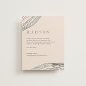 "Rings" - Reception Cards in Natural by Alethea and Ruth - Front