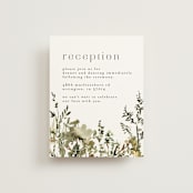 "We Walk Together" - Reception Cards in Evergreen by Petra Kern - Front