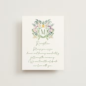 "Tropical Dreams" - Reception Cards in Jungle by Petra Kern - Front