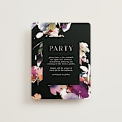 "Beauties" - Reception Cards in Noir by Lori Wemple - Front