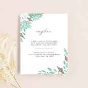 "Watercolor Delight" - Reception Cards in Aqua by Petra Kern - Front