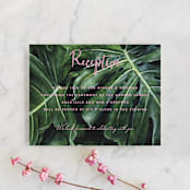 "Paradise" - Reception Cards in Carnation by Elly - Front