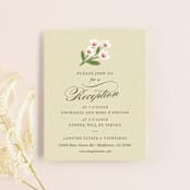 "Rustic Ranch" - Reception Cards in Champagne by Griffinbell Paper Co. - Front
