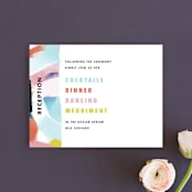 "Happy Day" - Reception Cards in Carnival by Angela Marzuki - Front