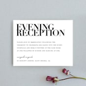 "The Minimalist" - Reception Cards in Pearl by Kelly Schmidt - Front