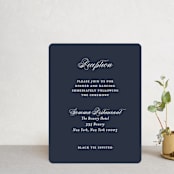 "Flawless" - Reception Cards in Midnight by Kimberly FitzSimons - Front