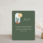 "Essence" - Reception Cards in Ivory by Laura Bolter - Front