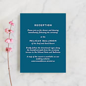 "Tide Pools" - Reception Cards in Sea by Krissy Bengtson - Front