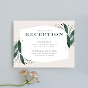 "Eternity" - Reception Cards in Sage by Leah Bisch - Front
