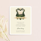 "Amore" - Reception Cards in Sunset by Susan Moyal - Front