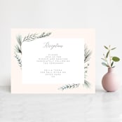"Winterelle" - Reception Cards in Cornflower by Petra Kern - Front