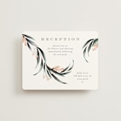"Maya Rustica" - Reception Cards in Rose by Petra Kern - Front