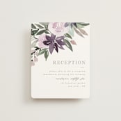 "Garden Stroll" - Reception Cards in Lilac by Creo Study - Front