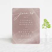 "plain paint" - Reception Cards in Taupe by Phrosné Barwood - Front
