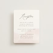 "Softly Layered" - Reception Cards in Blush by Everett Paper Goods - Front