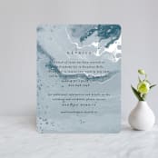 "swirl" - Reception Cards in Celestial by Alethea and Ruth - Front