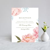 "Peony Gardens" - Reception Cards in Peony by Inna Moreva - Front