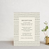 "mudcloth wedding" - Reception Cards in Cream by Erin Deegan - Front