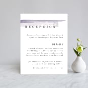 "Sea Splash" - Reception Cards in Amethyst by Alethea and Ruth - Front
