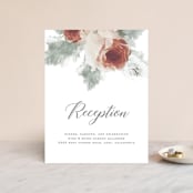 "rose drop" - Reception Cards in Rose by Cass Imagines - Front