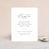 "Tallulah" - Reception Cards in Linen by Jennifer Wick - Front