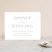 "Gramercy" - Reception Cards in Blush by Kristie Kern - Front