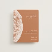 "a hundred years" - Reception Cards in Burnt Umber by Robin Ott - Front