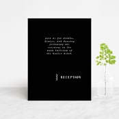 "Adora" - Reception Cards in Dawn by Leah Bisch - Front