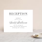 "Typography" - Reception Cards in Pearl by lena barakat - Front