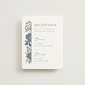 "Flourish" - Reception Cards in Bluemoon by Jen Owens - Front
