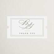 "Overlapping" - Rehearsal Dinner Favor Stickers in Cotton by Amy Kross - Front