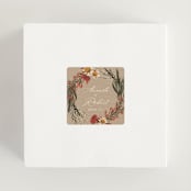 "Organic Florals" - Rehearsal Dinner Favor Stickers in Autumn by Susan Moyal - In Use