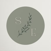 "matcha" - Rehearsal Dinner Favor Stickers in Matcha by chocomocacino - Front