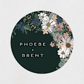 "Floral Bouquet" - Rehearsal Dinner Favor Stickers in Garden by Alethea and Ruth - Front