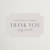 "Classic Edge" - Rehearsal Dinner Favor Stickers in Cream by Kristen Smith - Front