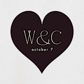 "Chourico" - Rehearsal Dinner Favor Stickers in Onyx by chocomocacino - Front
