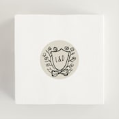 "À table!" - Rehearsal Dinner Favor Stickers in Ink by Claire - In Use