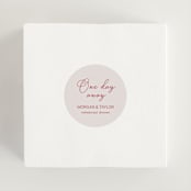 "Romantic night" - Rehearsal Dinner Favor Stickers in Wine by Cass Loh - In Use