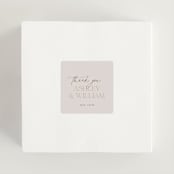 "Typographical" - Rehearsal Dinner Favor Stickers in Clay by Nicole Barreto - In Use