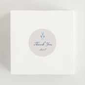 "Seaside Serenade" - Rehearsal Dinner Favor Stickers in Marine by Lucrecia Caporale - In Use